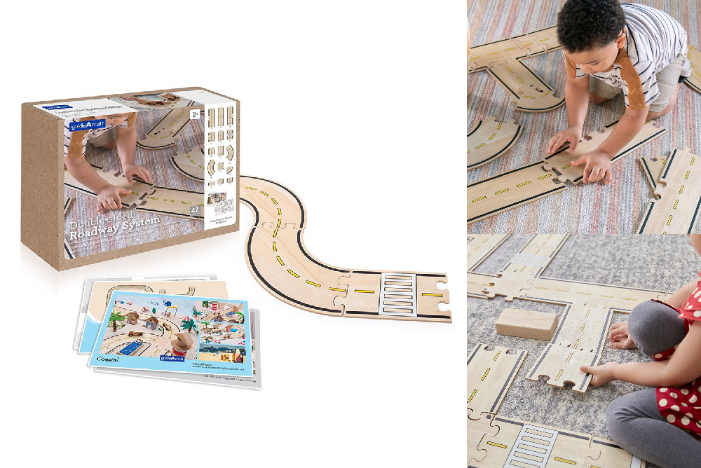 guidecraft 城市路網雙面軌道